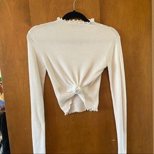 Brandy Melville White Mock Neck